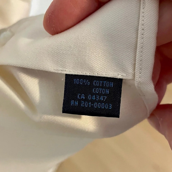 Men’s Ivory Dress Shirt - Picture 7 of 7